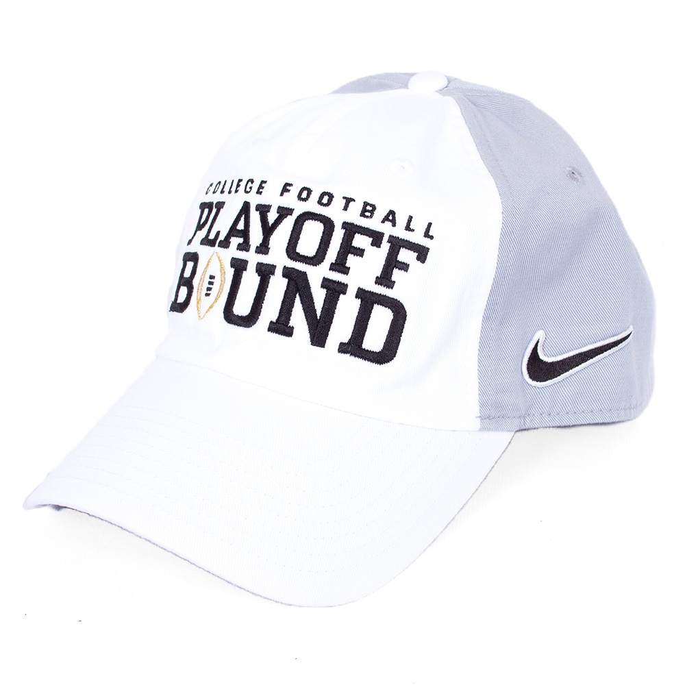 Classic Oregon O, Nike, White, Curved Bill, Accessories, Unisex, Football, Unstructured, Twill, Postseason, Round 1, Playoff Bound, Adjustable, Hat, 913858